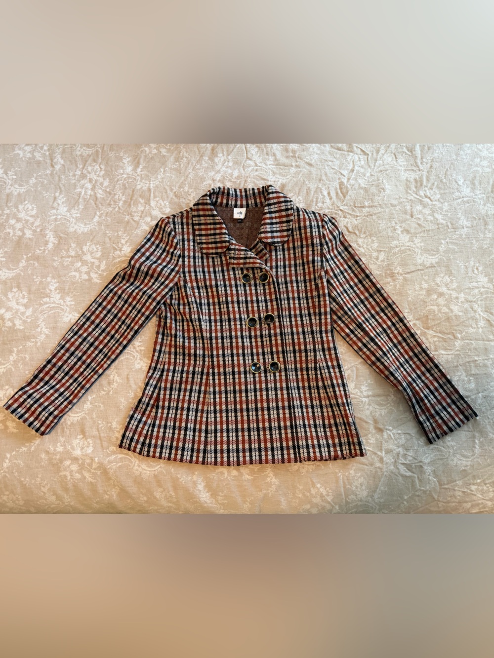 CAbi Jazzy Jacket, Black/orange/cream, Medium - Picture 4 of 14